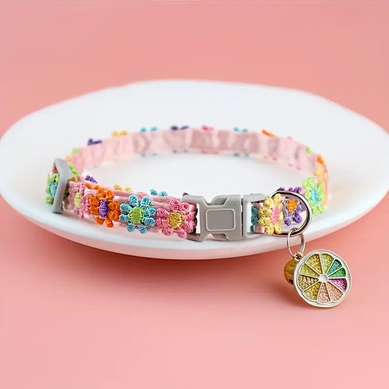 Stylish Floral Lace Pet Collar