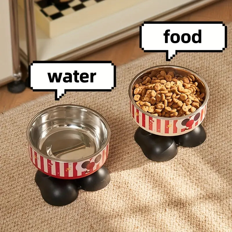 Elevated Feeding and Water Bowl