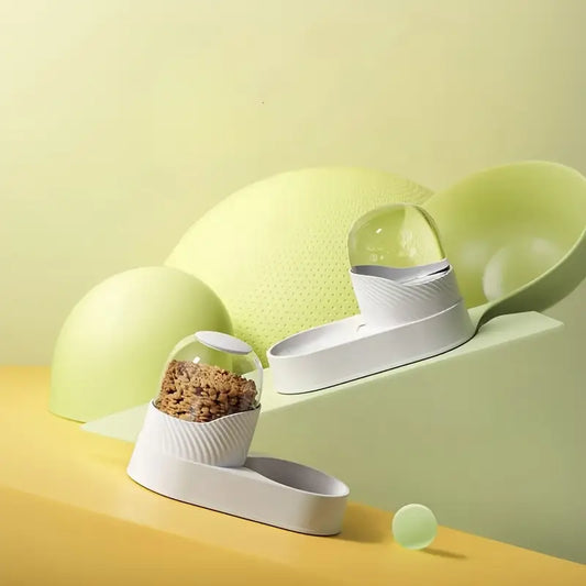 Automatic Pet Food Feeder And Water Dispenser