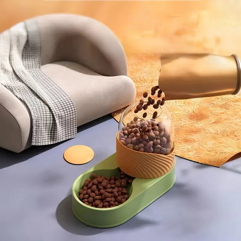 Automatic Pet Food Feeder And Water Dispenser